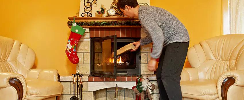Rusted Metal Fireplace Restoration in Avenal, California